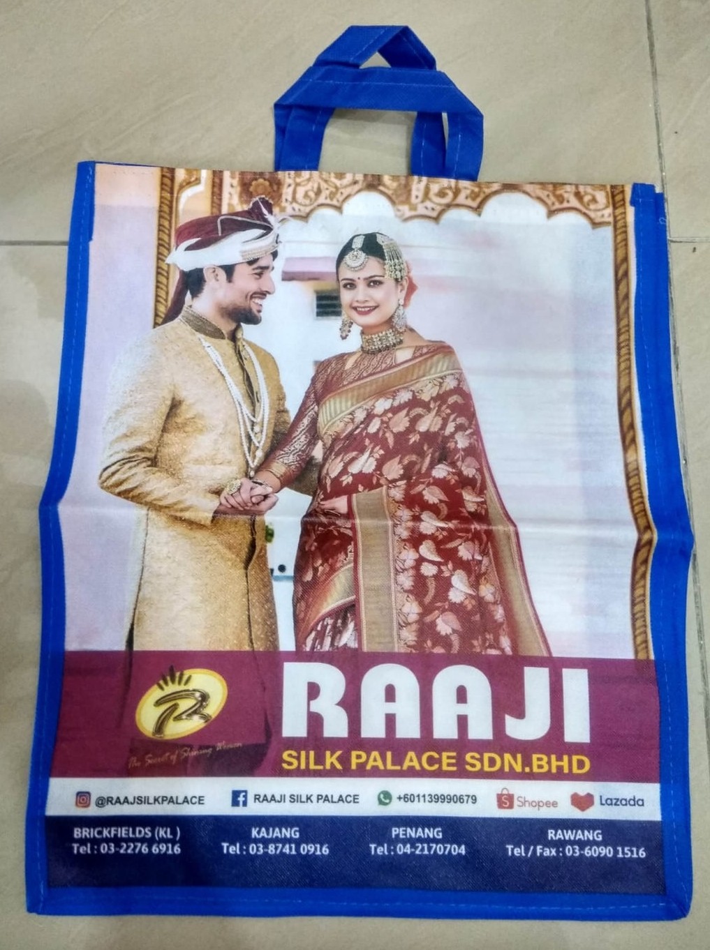 Custom Printed Non Woven Carry Bag