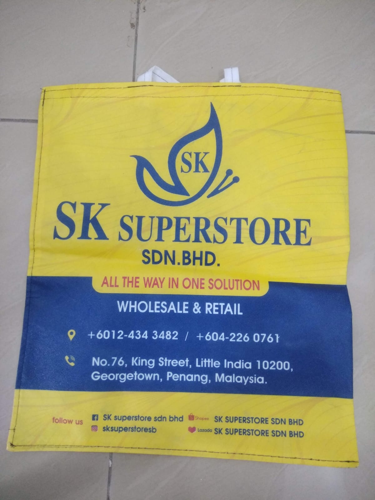 Custom Printed Non Woven Carry Bag