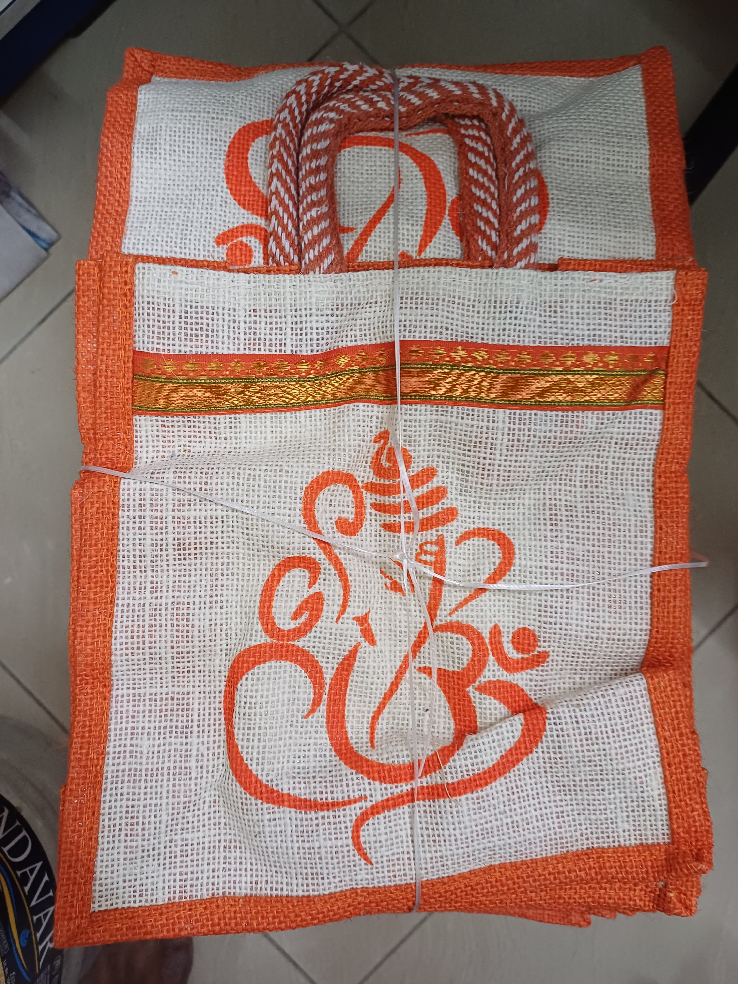 Custom Printed Jute Shopping Bag