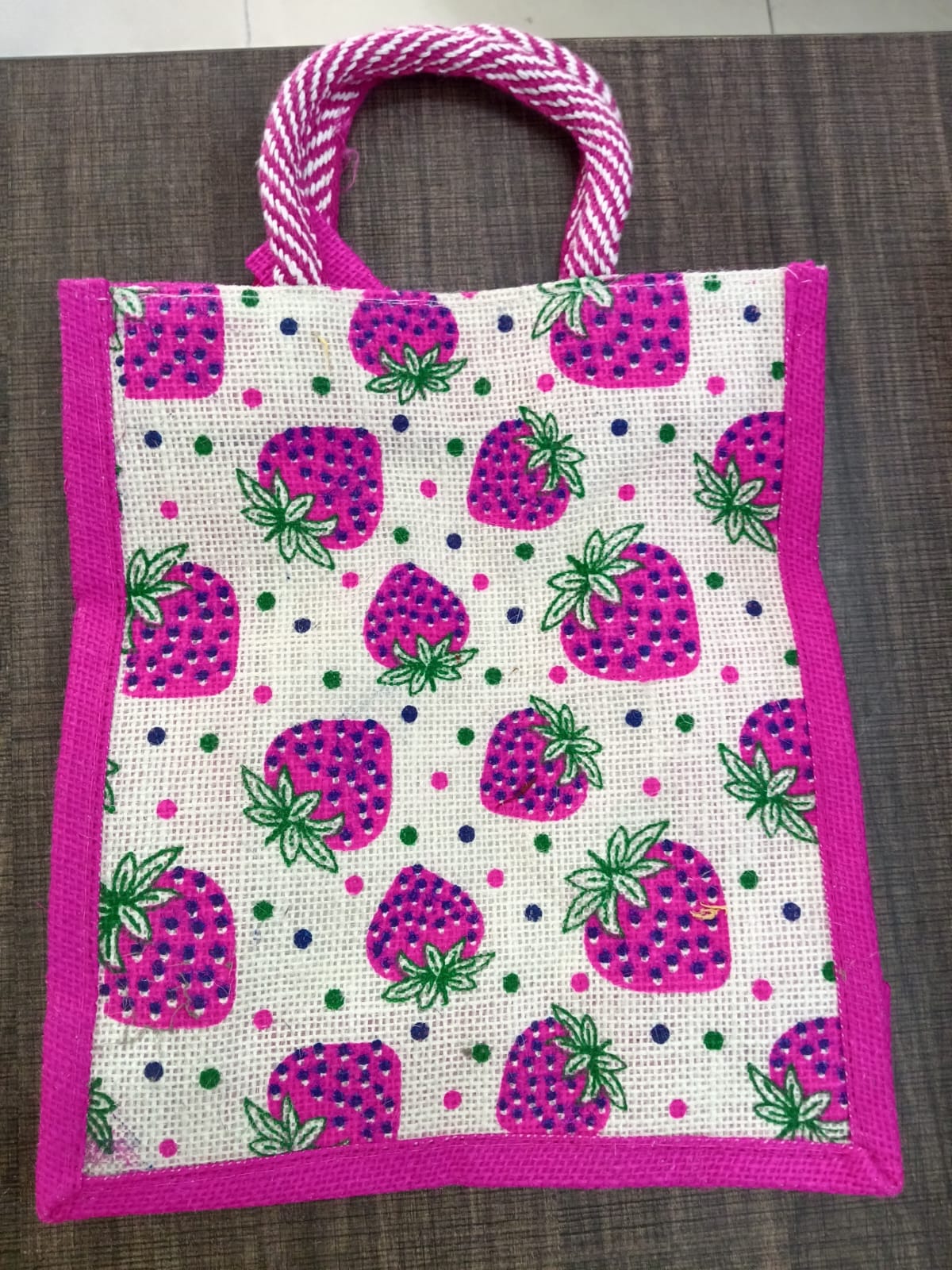 Custom Printed Jute Shopping Bag