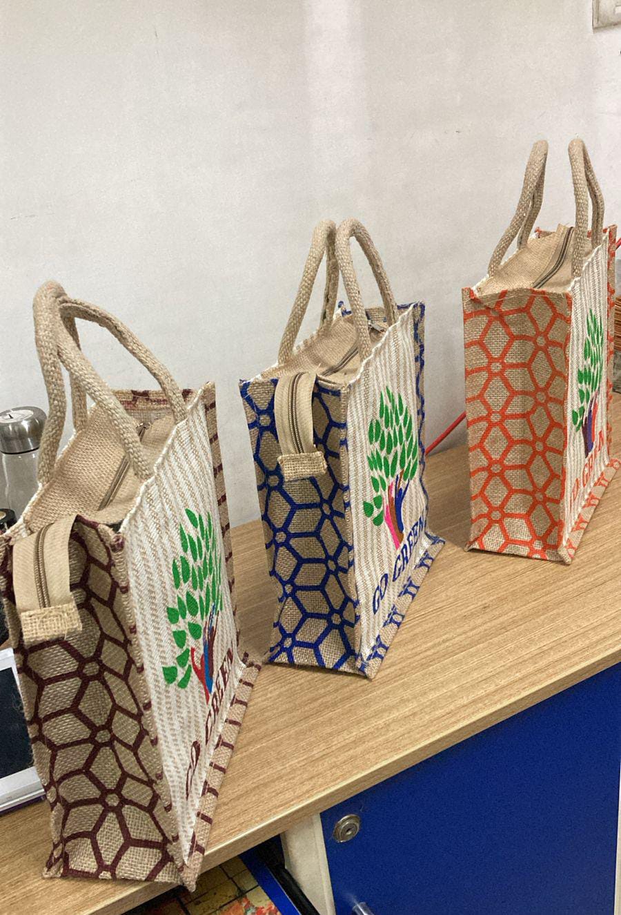 Custom Printed Jute Shopping Bag
