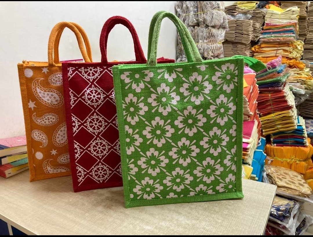 Custom Printed Jute Shopping Bag